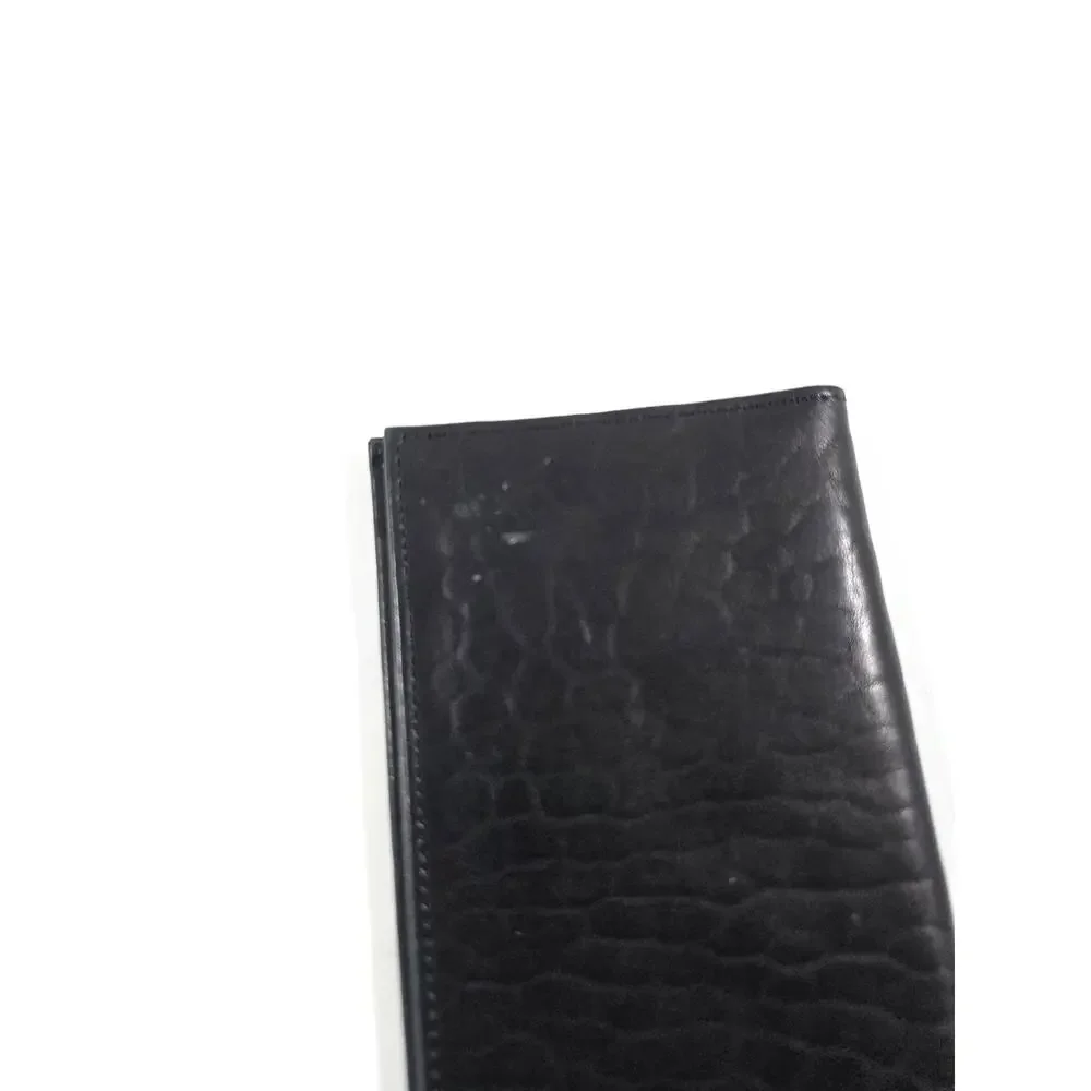 Pierre Cardin Dk Brown Leather Wallet Bifold Card-ID-Coin Holders 4 x 7 Lambskin